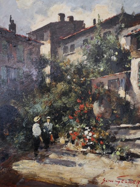Belgian oil painting by Simon Van Gelderen