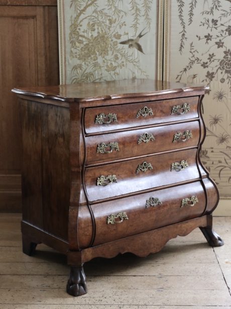 18th century Dutch bombe commode