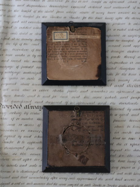 A pair of Napoleon Bonaparte miniatures