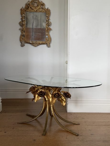 Vintage Hans Kögl brass coffee table 1970