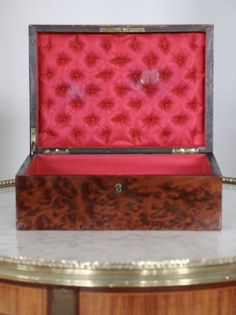 French Napoleon III Thuya marquetry box