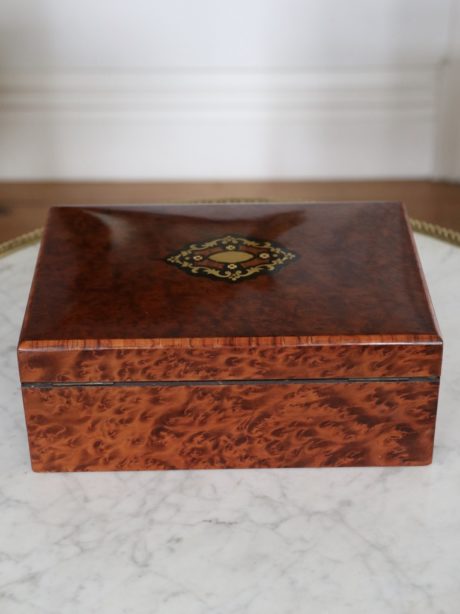 French Napoleon III Thuya marquetry box