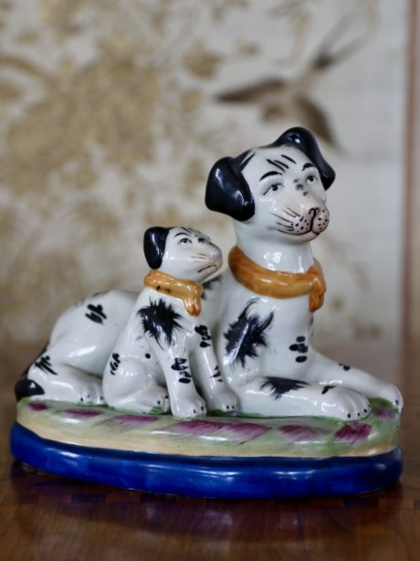 19th century Staffordshire dog figurines