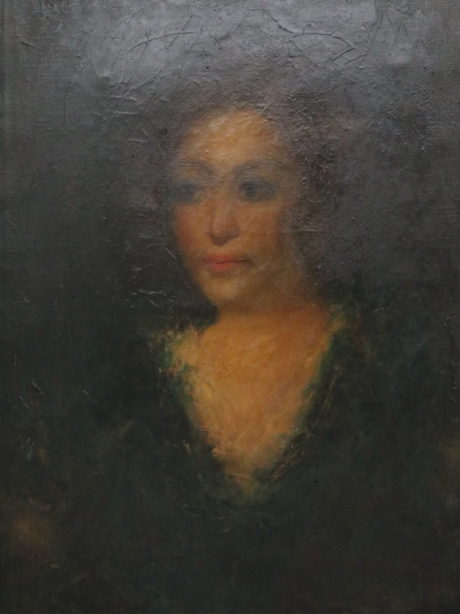 Portrait of a lady oil painting by R.D'Aubreby