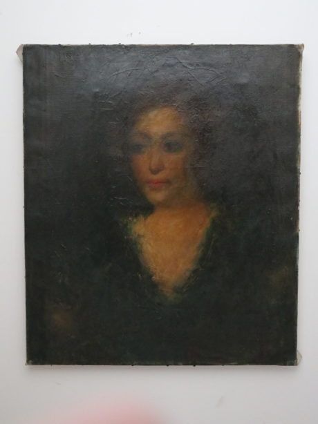 Portrait of a lady oil painting by R.D'Aubreby