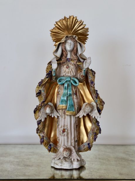 Rare Italian Porcelain Madonna by Paolo Marioni