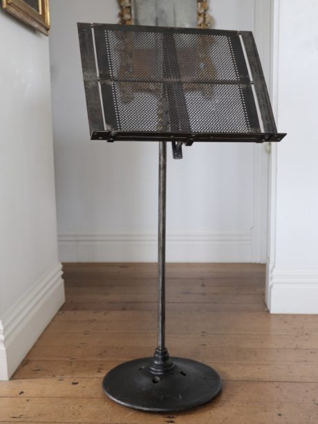 Perforated metal musical lectern c.1900