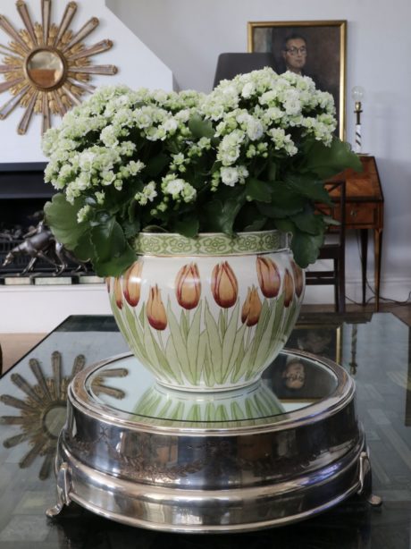 Porcelain hand painted jardiniere from Liberty