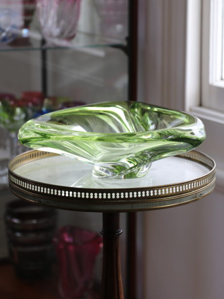 Val St Lambert crystal bowl by Rene Delvenne