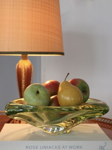 Val St Lambert crystal bowl by Rene Delvenne