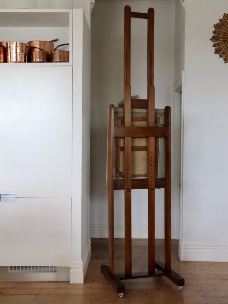 Antique mahogany studio artists Workshop Easel