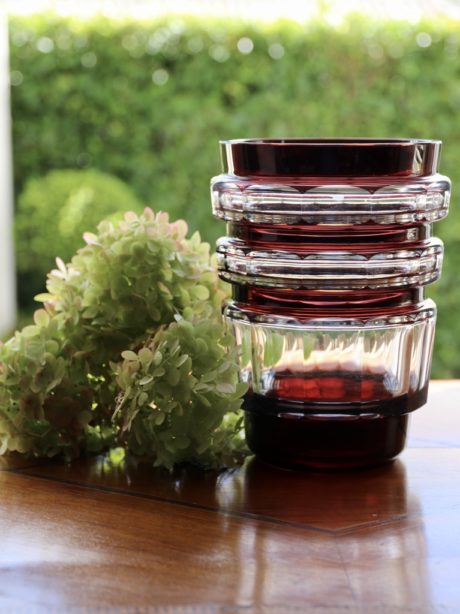 Val St Lambert crystal 'Formose' vase by J.Simon