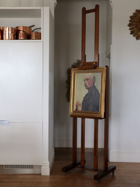 Antique mahogany studio artists Workshop Easel