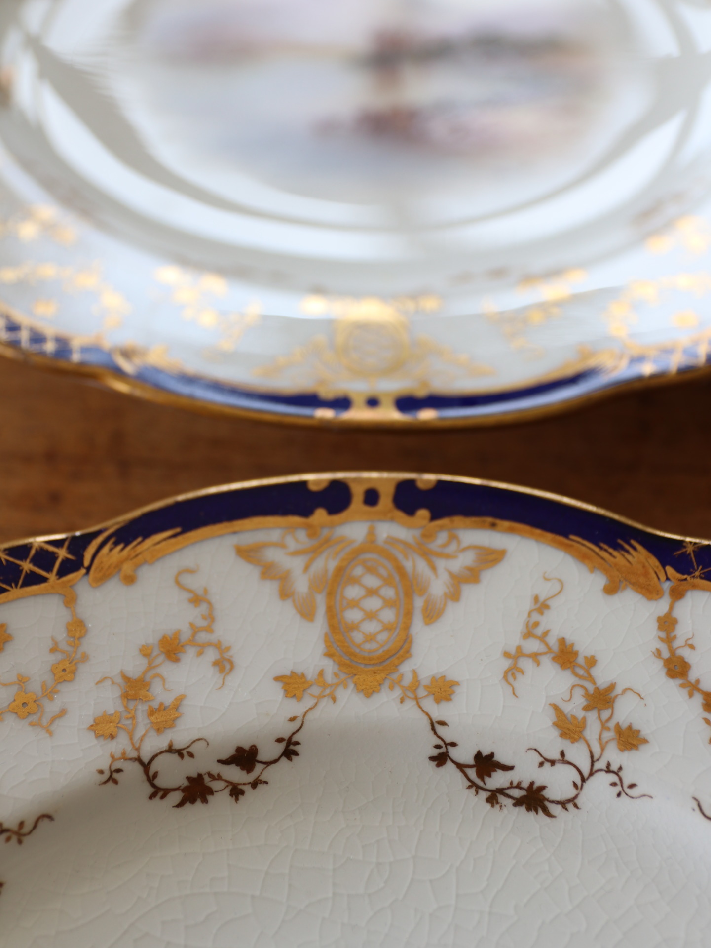 Antique English Coalport landscape plates – European Antiques
