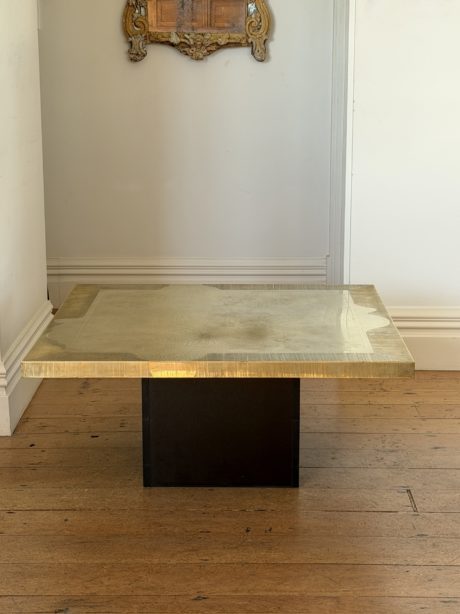 Christian Krekels Acid-Etched Brass Coffee Table