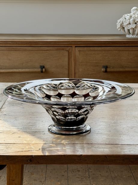A crystal Val St Lambert display dish c.1940