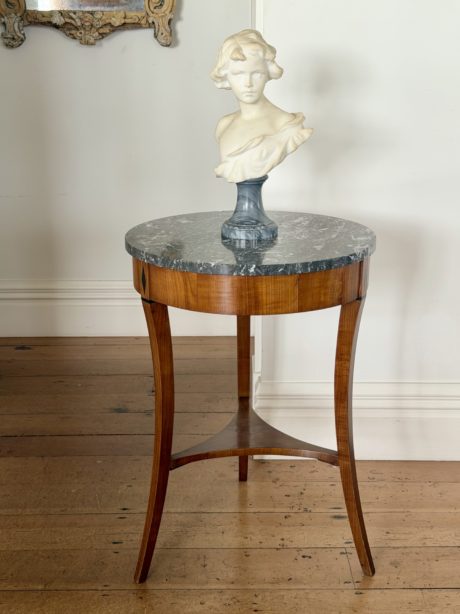 Directoire style cherrywood occasional table