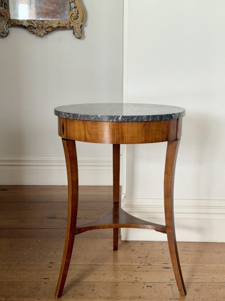 Directoire style cherrywood occasional table