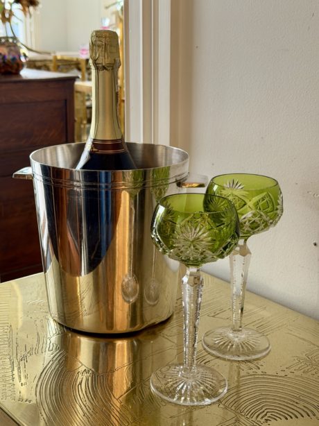 French silver plated Ercuis champagne bucket