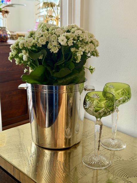 French silver plated Ercuis champagne bucket