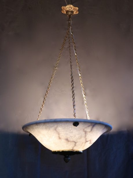 Antique Marble Plafonnier with Gilt Bronze Mounts