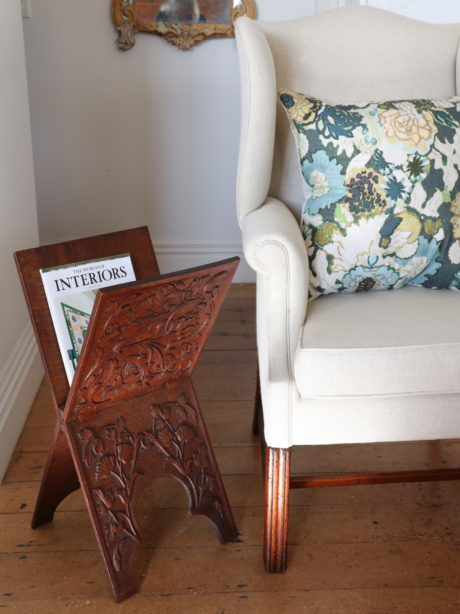 Antique Carved Oak Book Stand