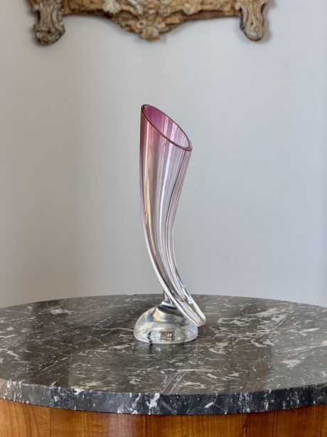 Val St. Lambert crystal 'Cornucopia' Vase