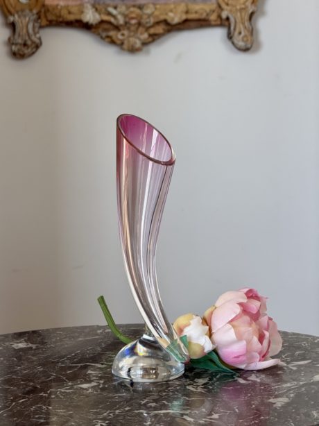 Val St. Lambert crystal 'Cornucopia' Vase
