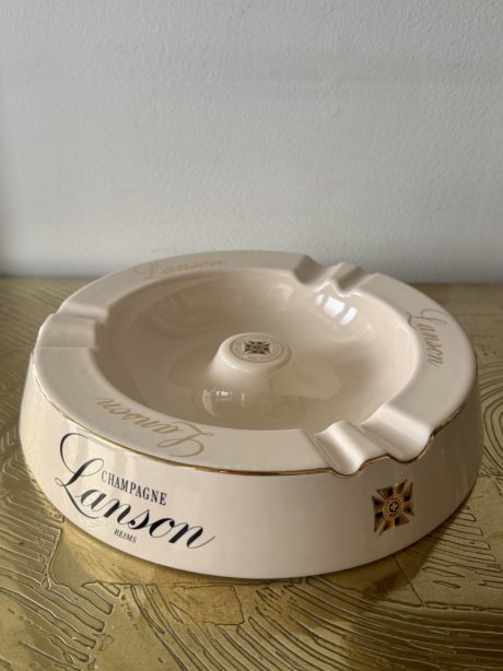 Vintage Lanson champagne advertising ashtray