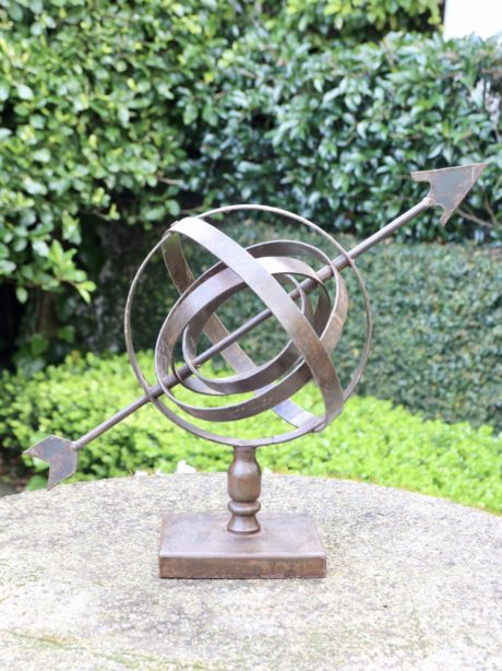 Early 20th century English iron armillary sphere